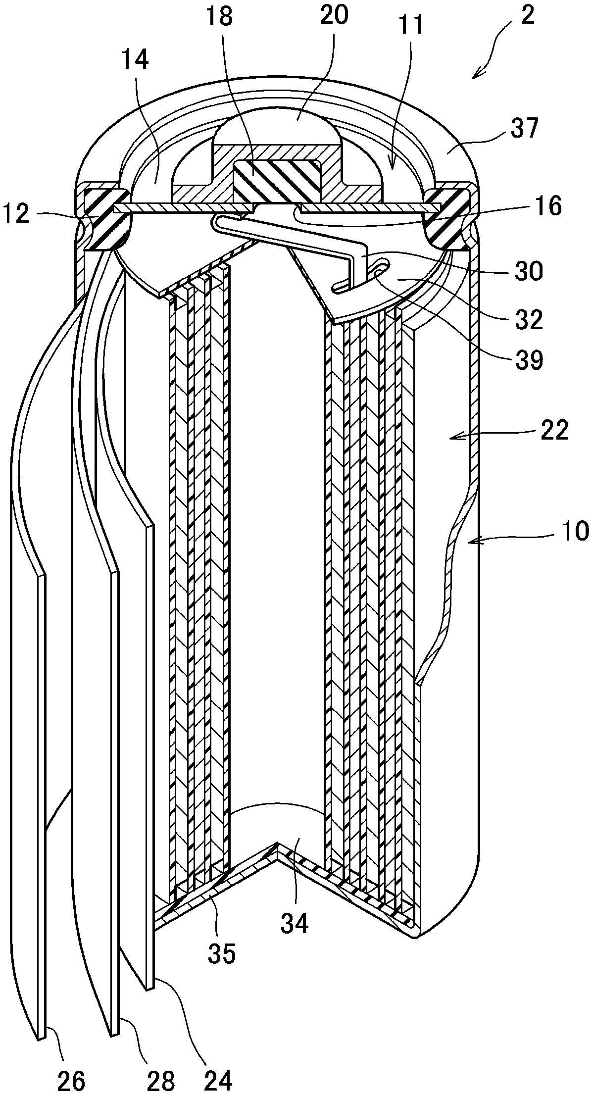 Non-sintered positive electrode and alkaline secondary battery having the same