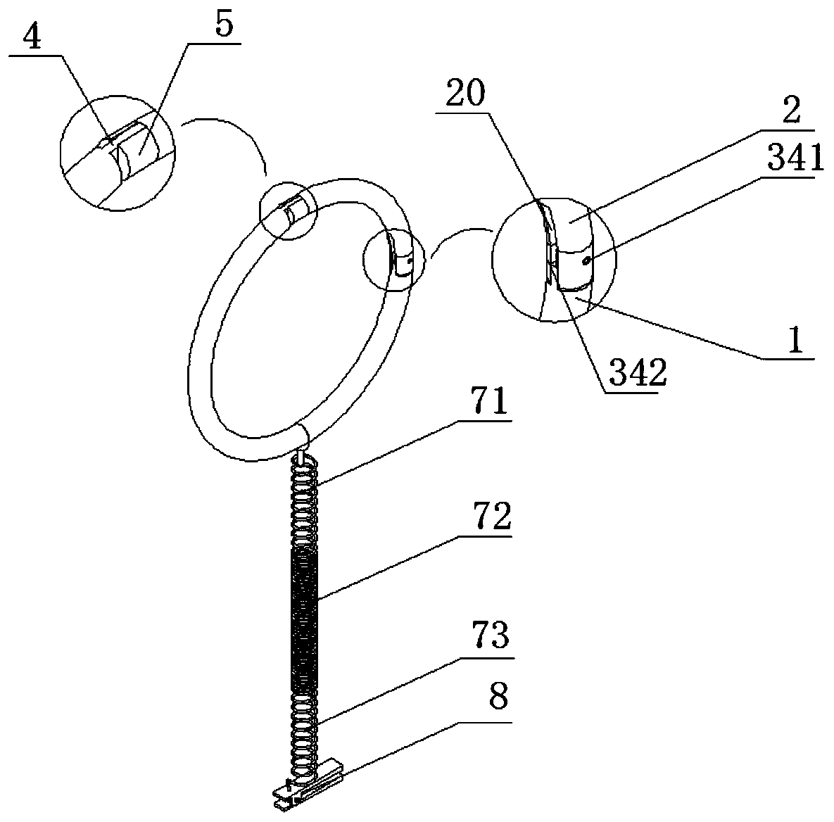 Connection buckle and anti-lost chain with same