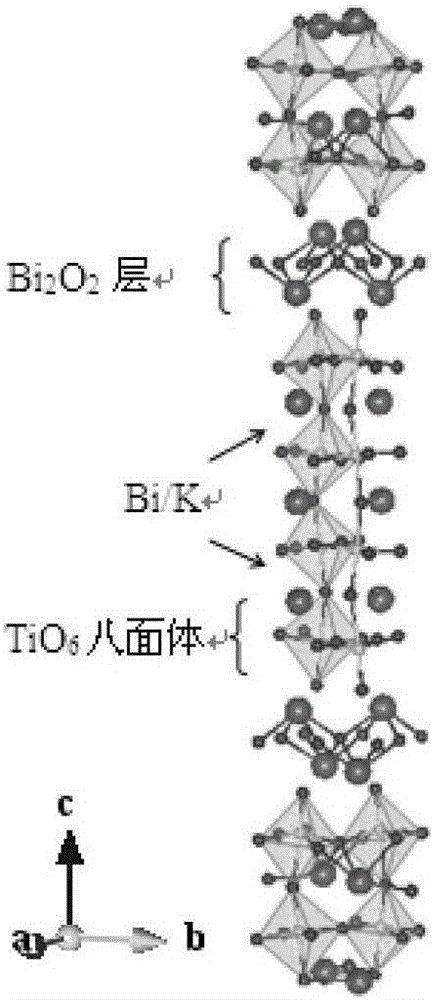 Preparing technology of bismuth-layer-structure K0.5Bi4.5Ti4O15 crystal