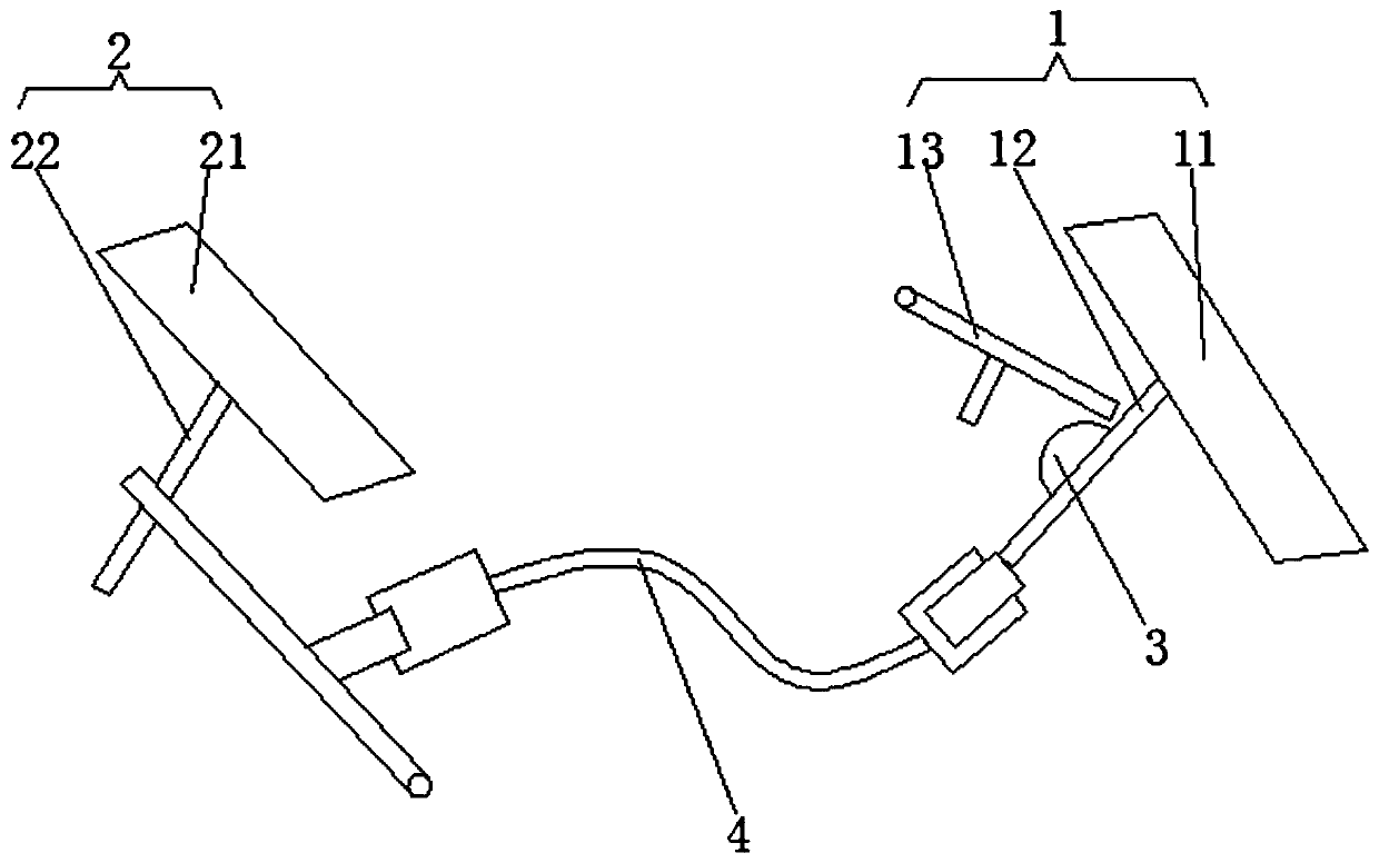 A safety device to prevent mistakenly using the gas pedal as a brake