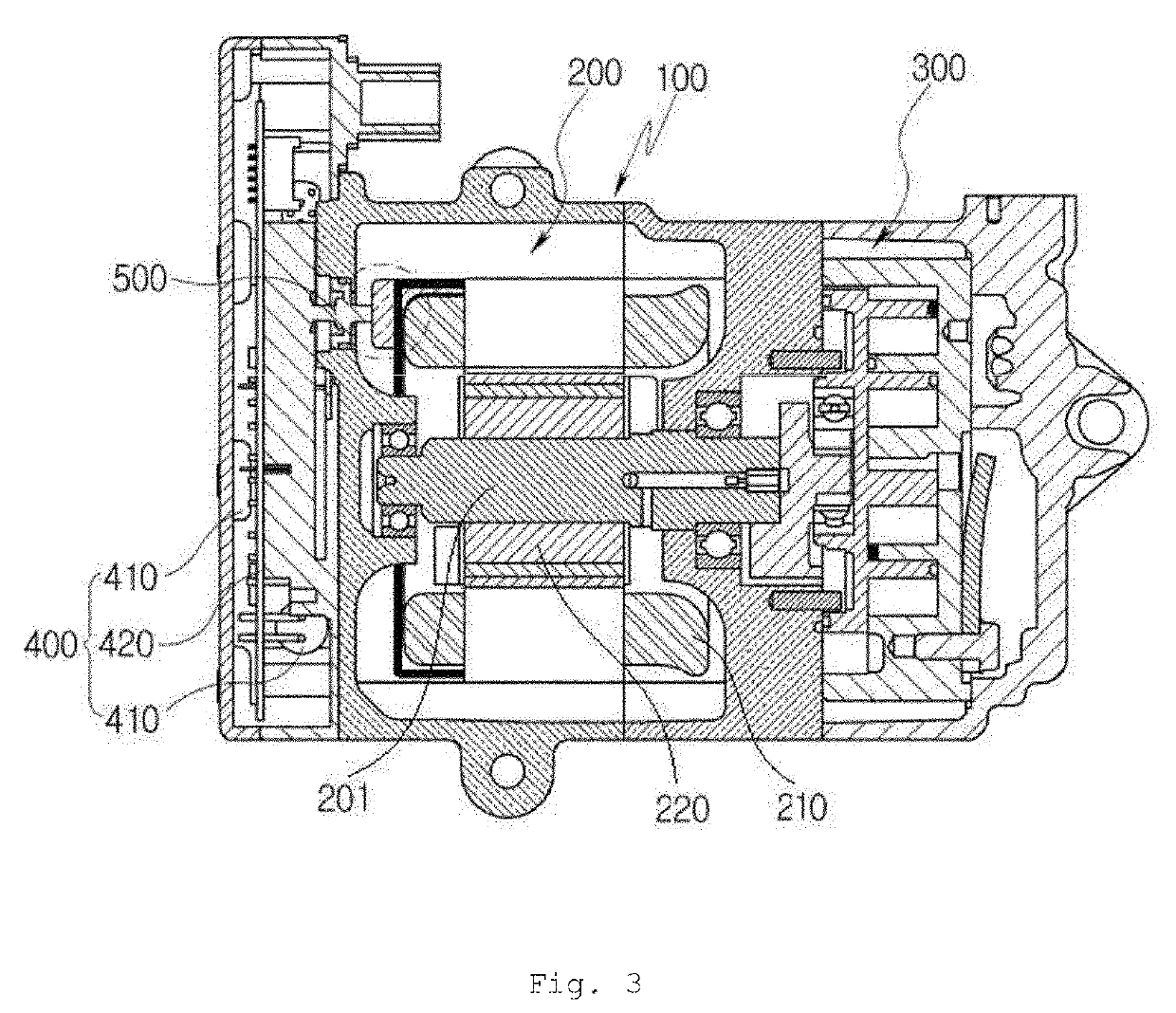 Cluster assembly and electric compressor comprising same