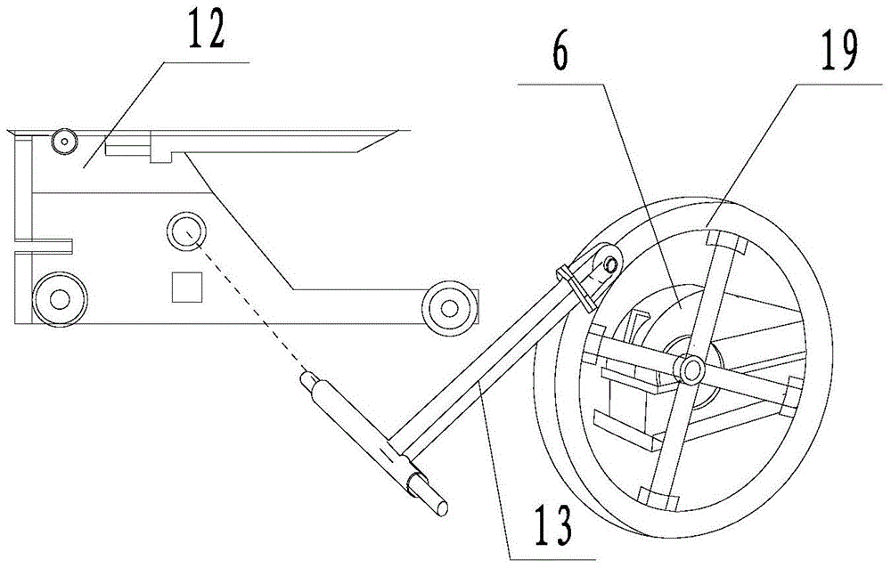 Wheel harvester supporting straw baler