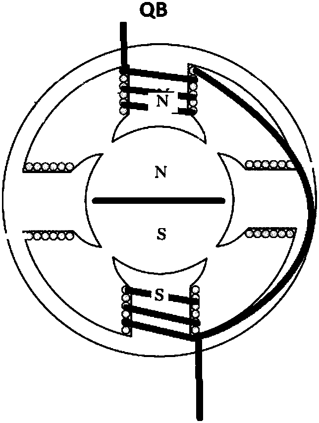 A 2-Phase brushless AC motor with electronic control