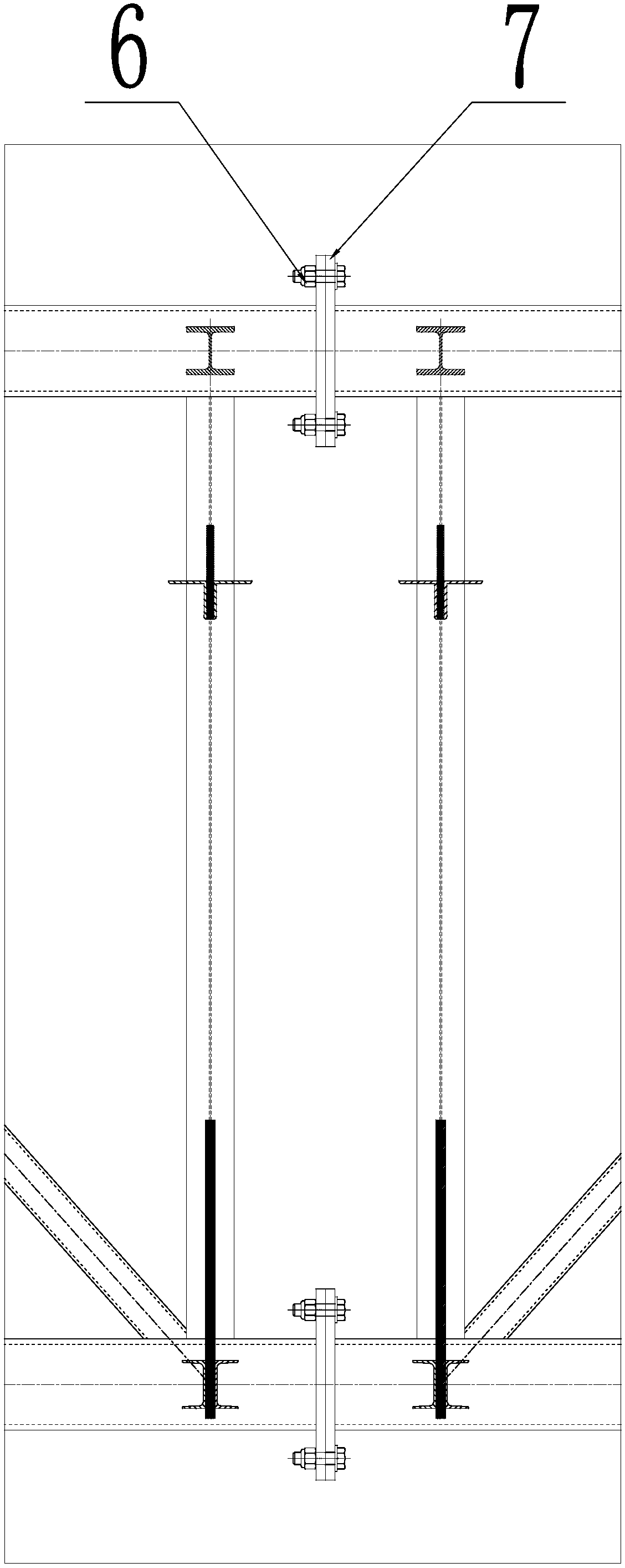 A quick detachable suspension shuttle type reversible feeding line