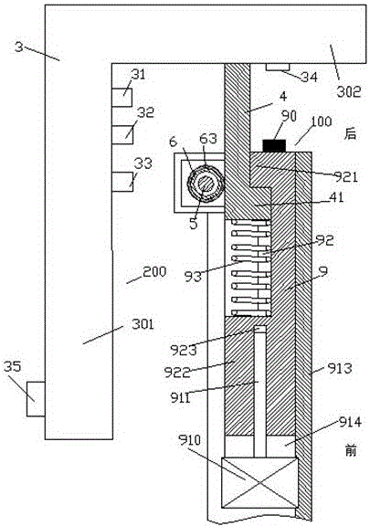 Steady shaft part detection device and using method thereof