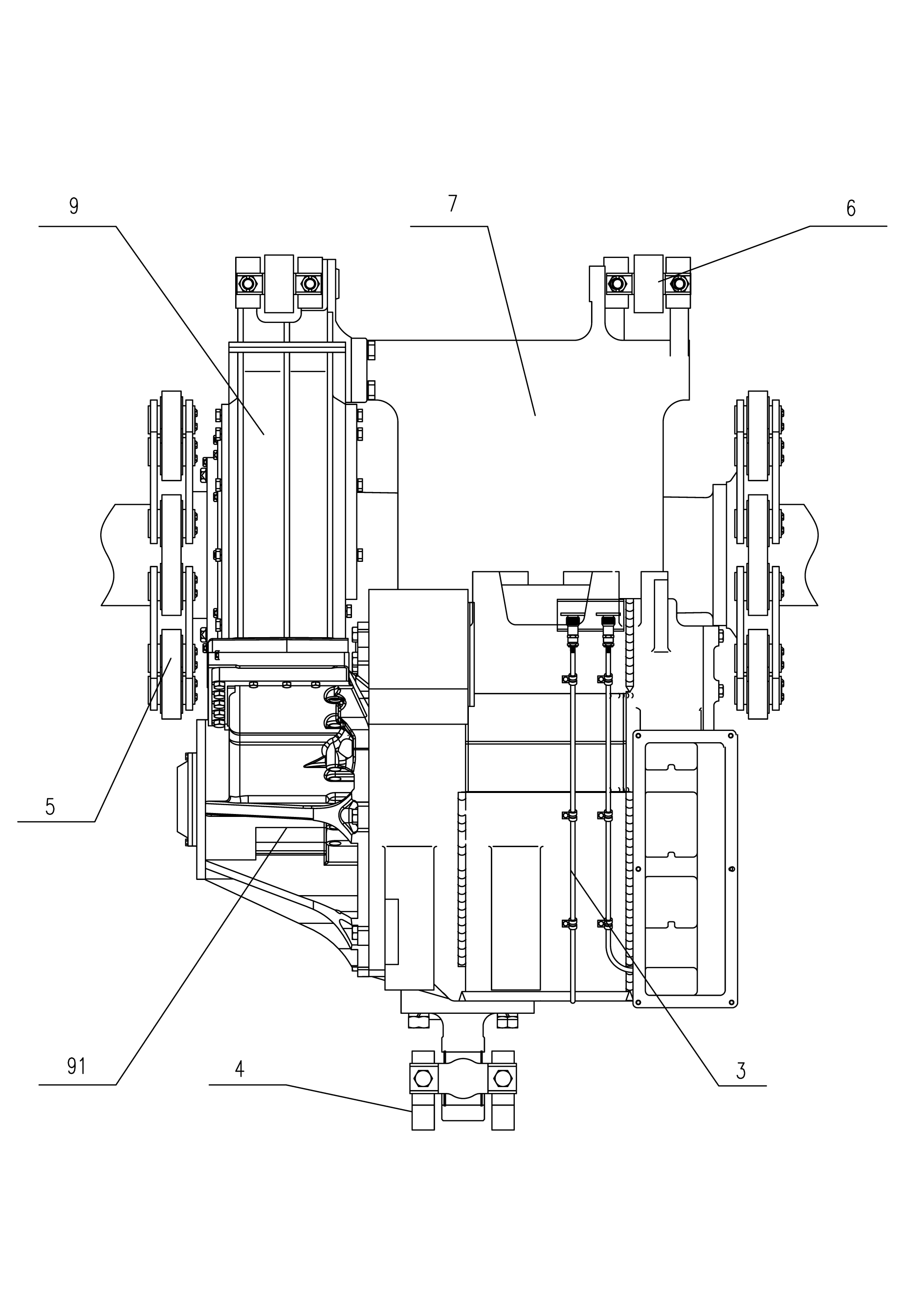 Suspension type drive device for electric frame