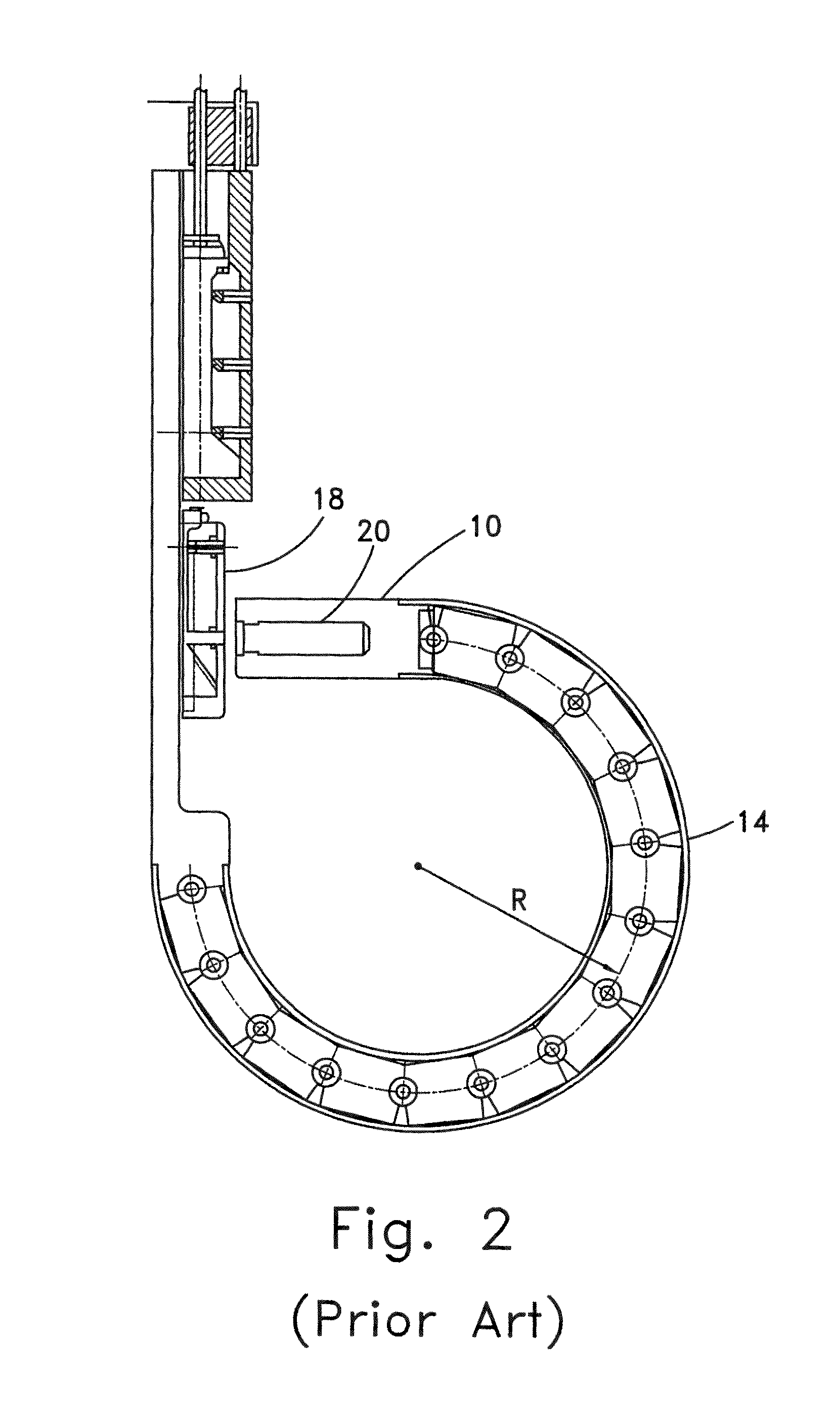 Medical device comprising alignment systems for bringing two portions into alignment