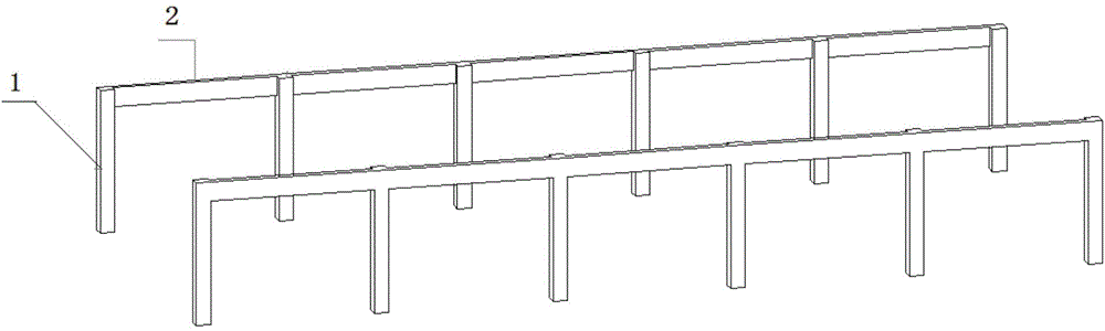 Assembled monolithic concrete large-span frame structure system and assembling method thereof