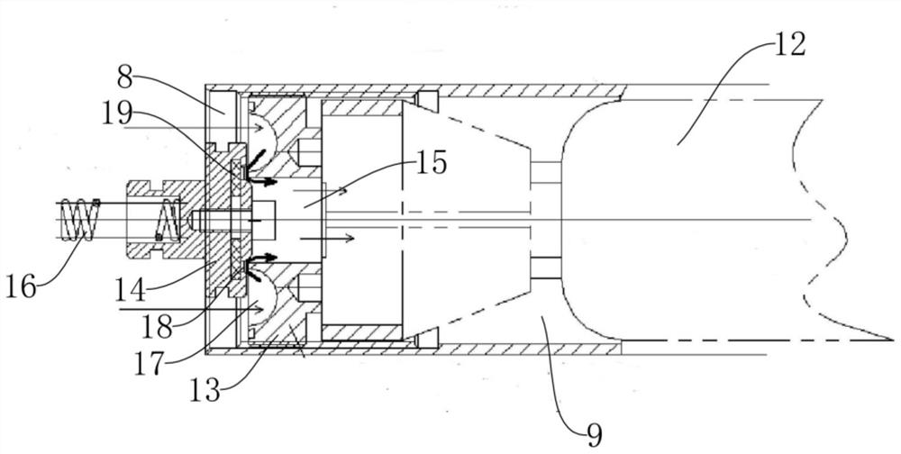 Mobile pulse air pressure spray water gun and fire extinguishing method