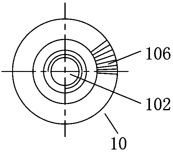 Feeding adjustment stud on sewing machine