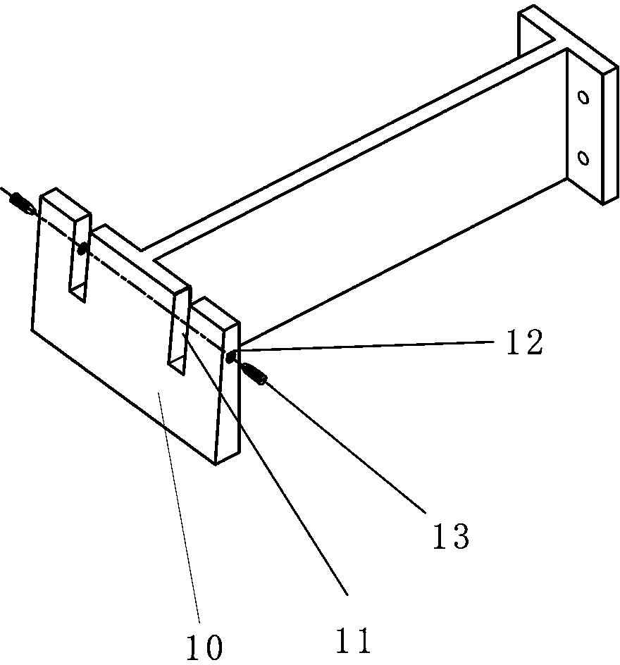 Horizontal sun shield connecting structure of glass curtain wall