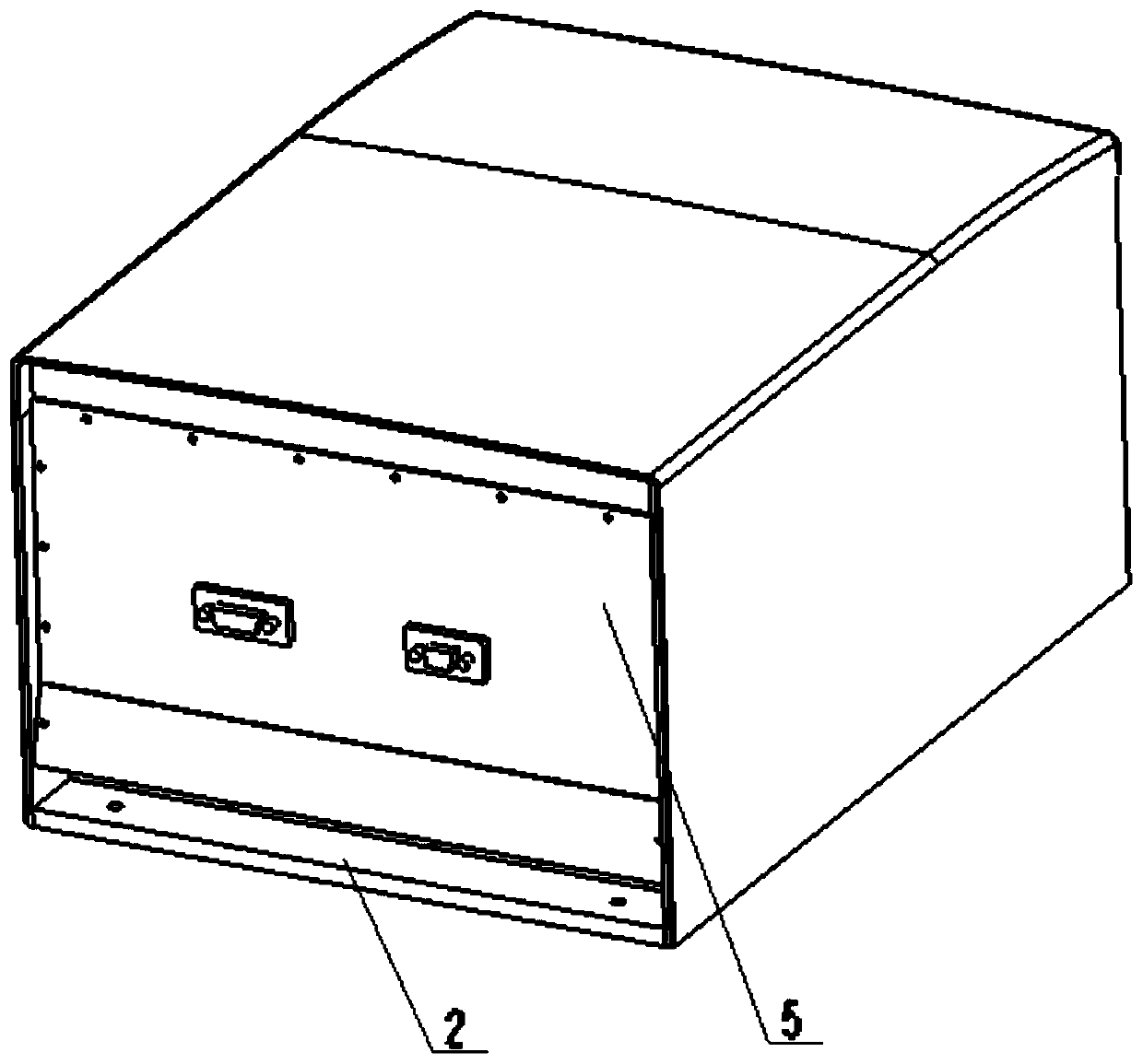 A main control extension of a vehicle-mounted array radar