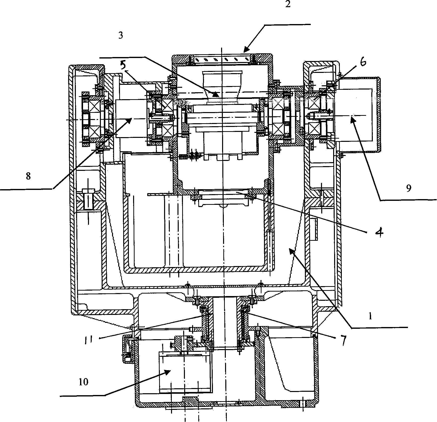 Three servo device of optical nephoscope