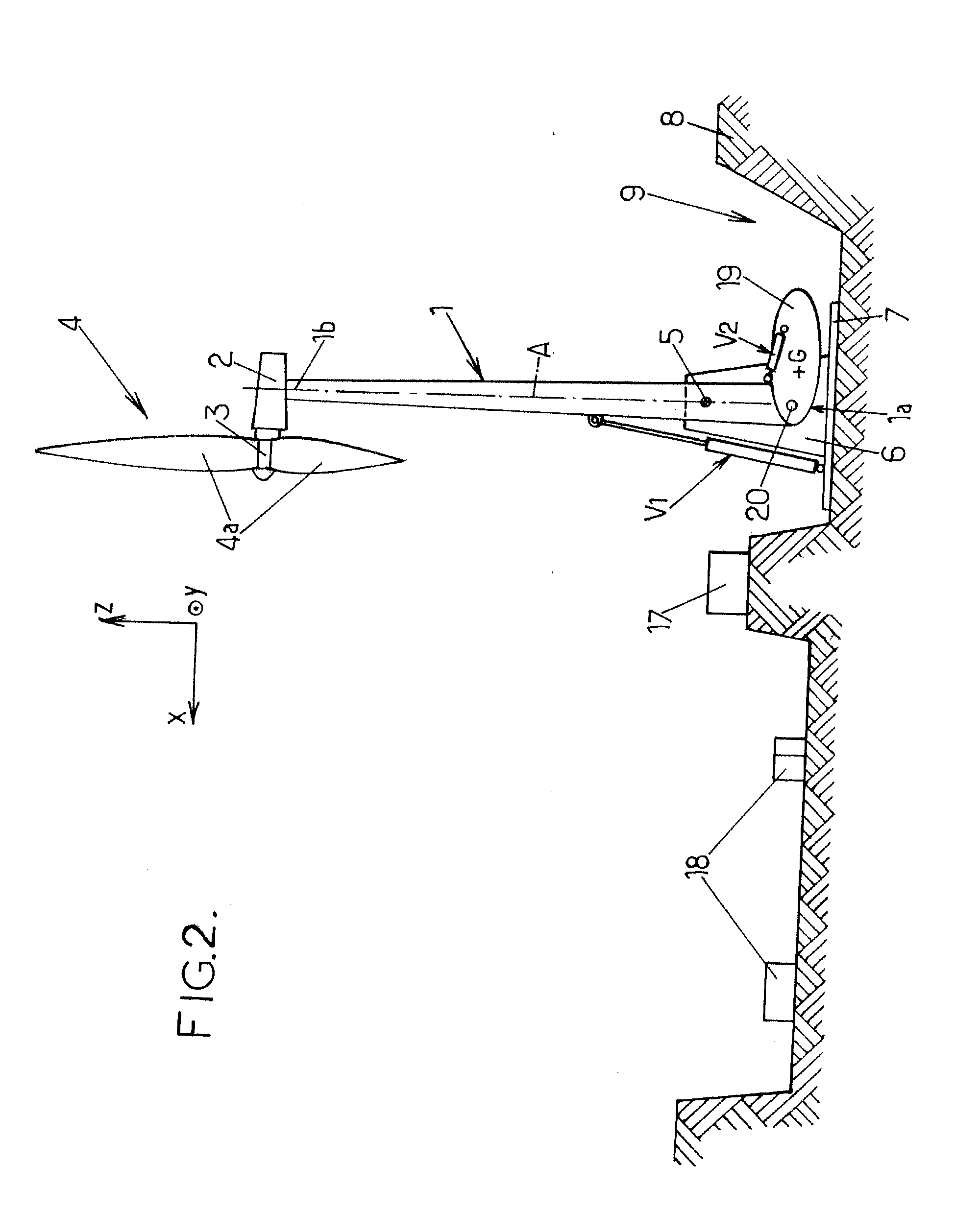 Wind Generator with Folding Mast