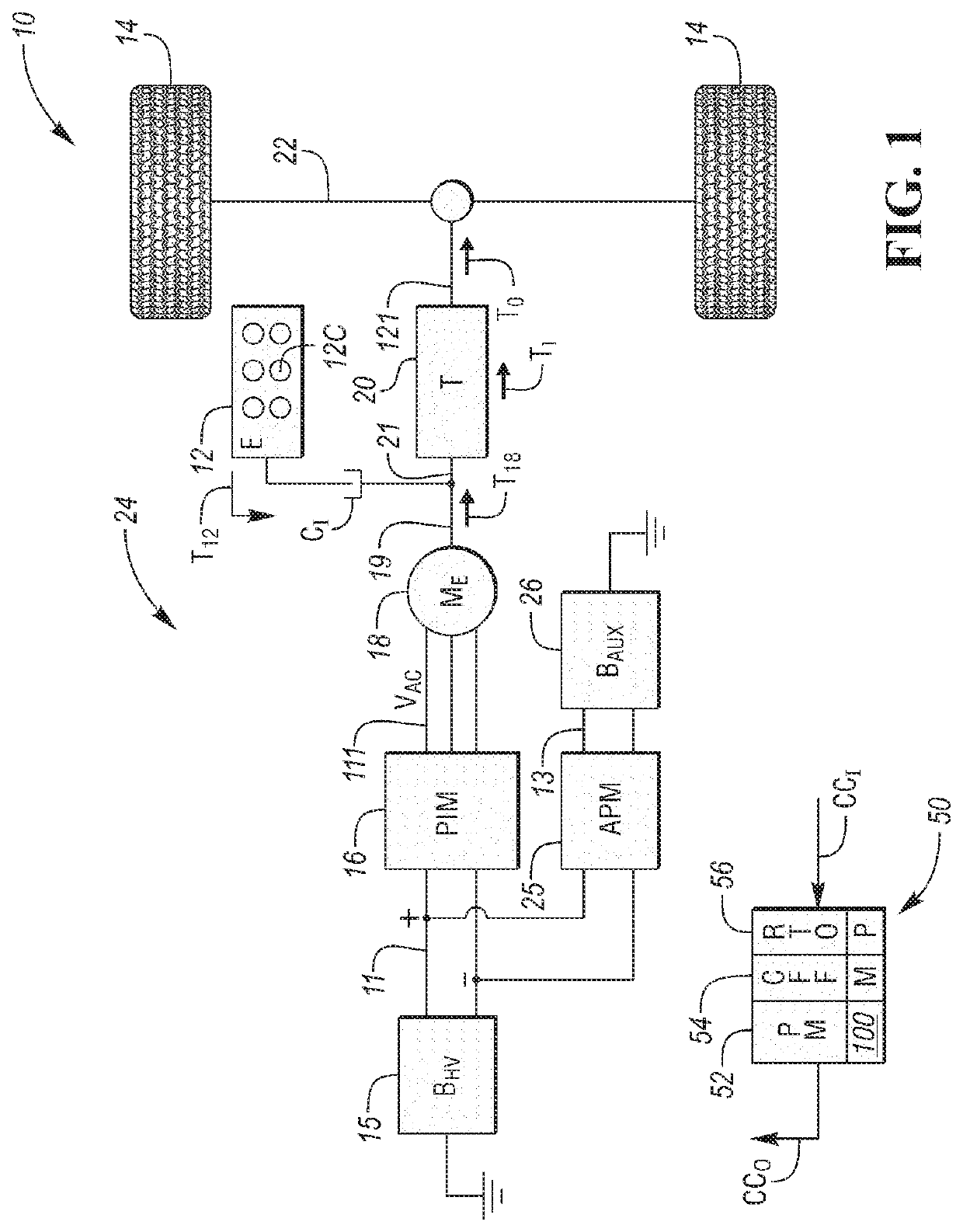 Predictive torque management for powertrain having continuous actuators and multiple discrete modes