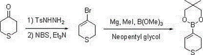 A method for synthesizing 3,6-dihydro-2h-pyr(thia)pyran-4-boronate