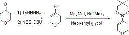 A method for synthesizing 3,6-dihydro-2h-pyr(thia)pyran-4-boronate