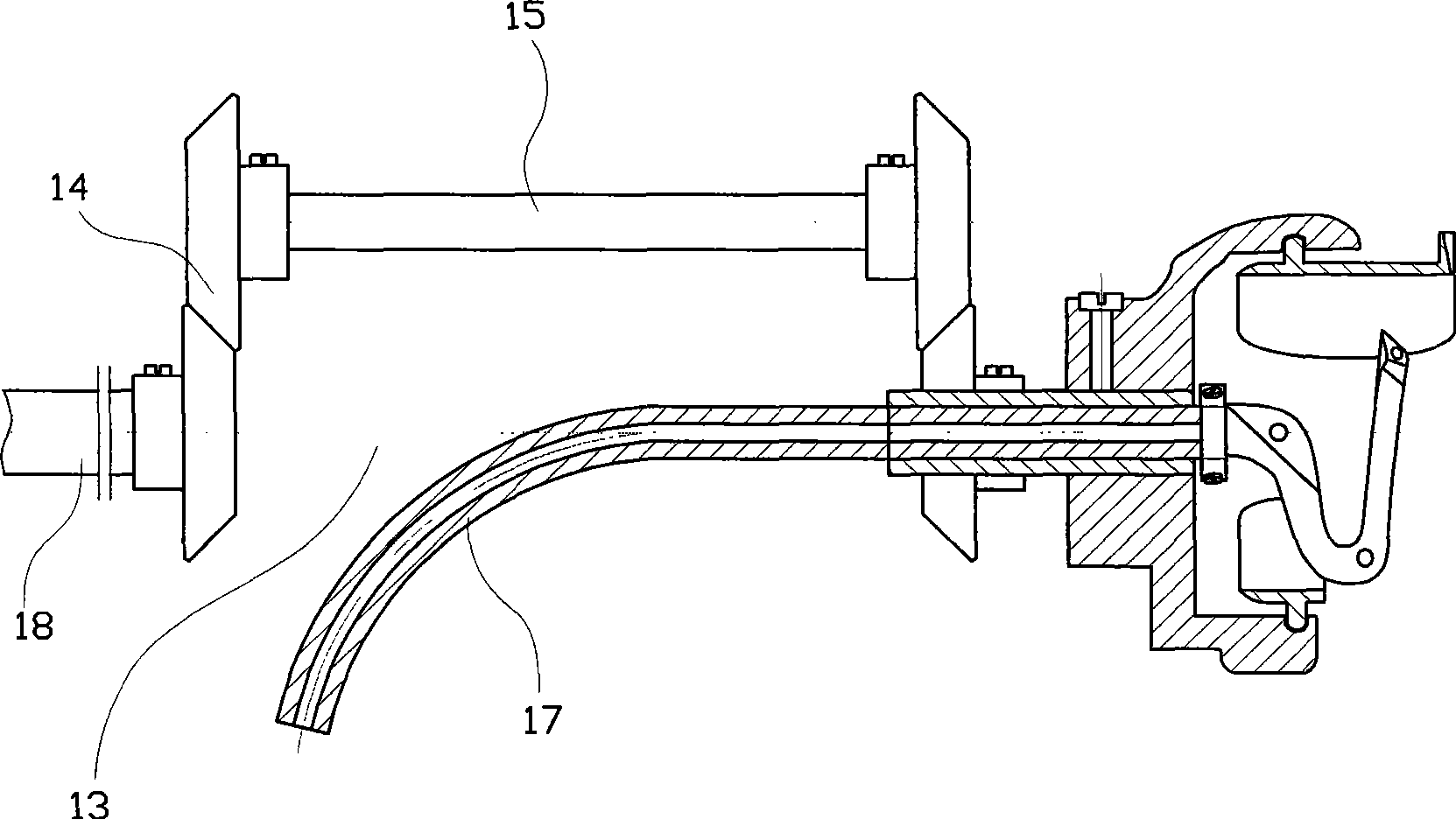 Sewing machine shuttle for continuously feeding ground thread