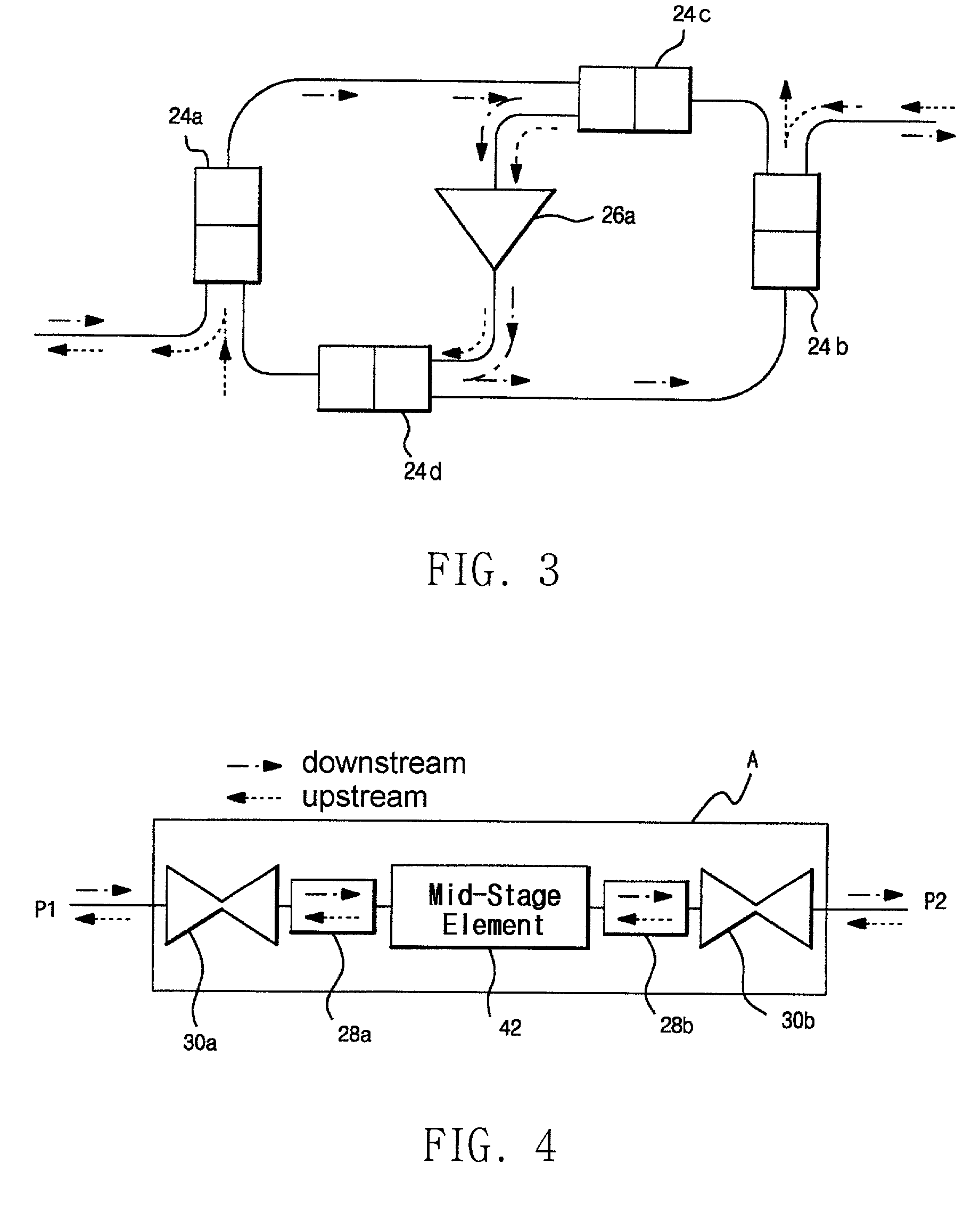 Multi-stage bidirectional optical amplifier