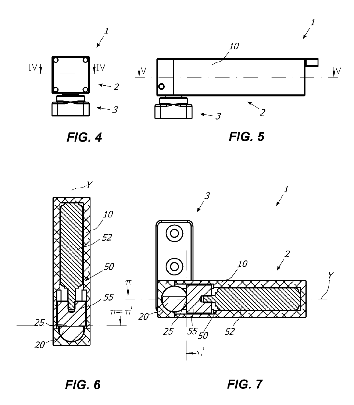 Hinge for the rotatable movement of a door, a shutter or the like