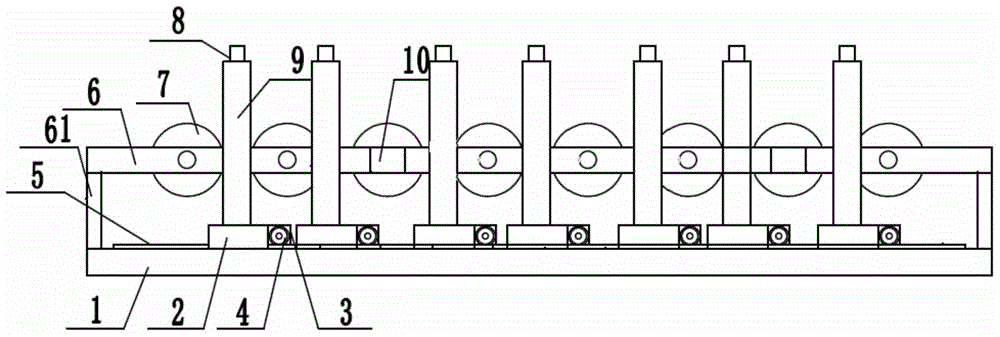 Steel plate conveying roller way of straightening machine