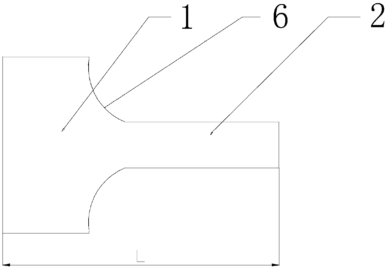Band steel traction connection structure and band penetration method for continuous band steel unit