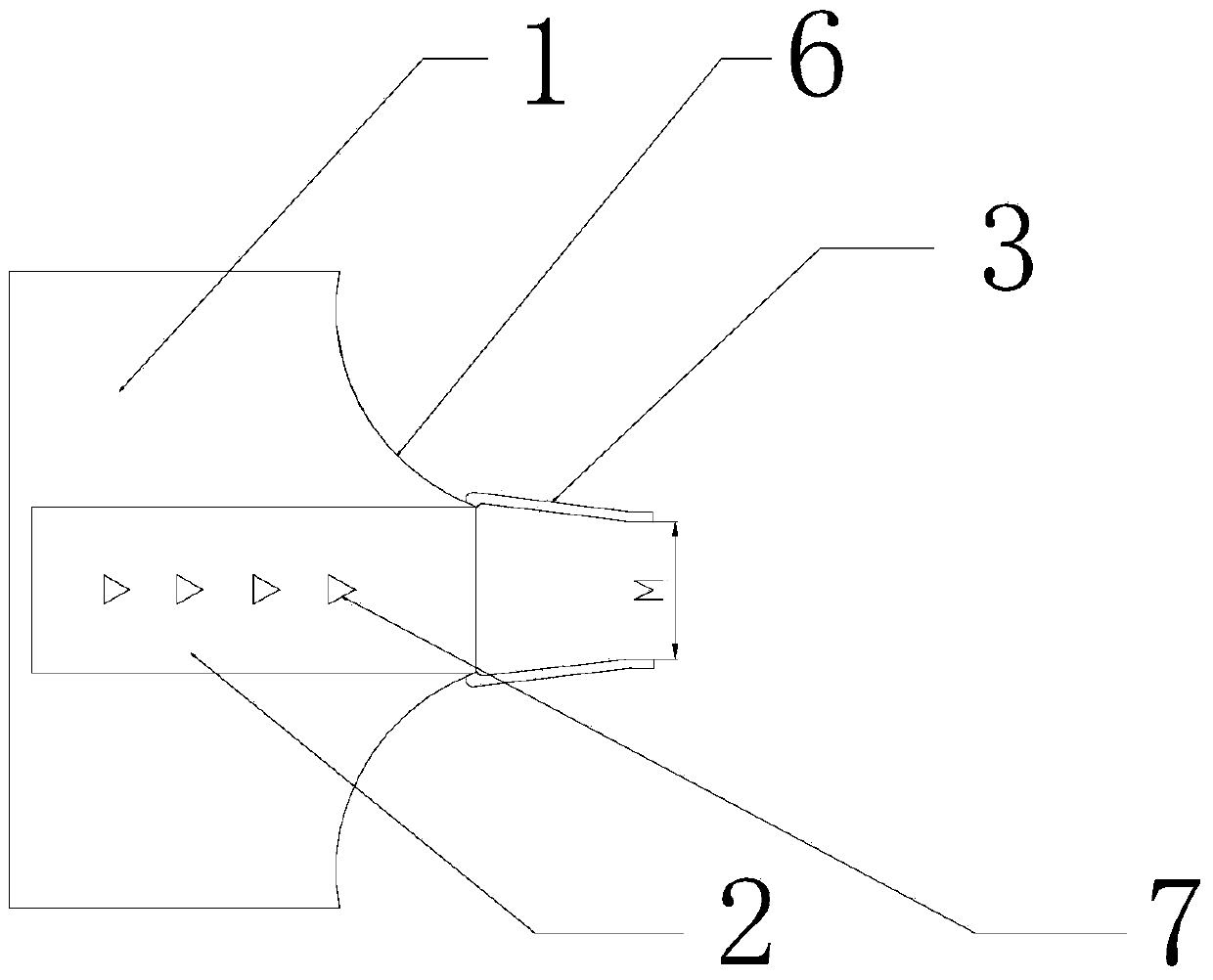 Band steel traction connection structure and band penetration method for continuous band steel unit