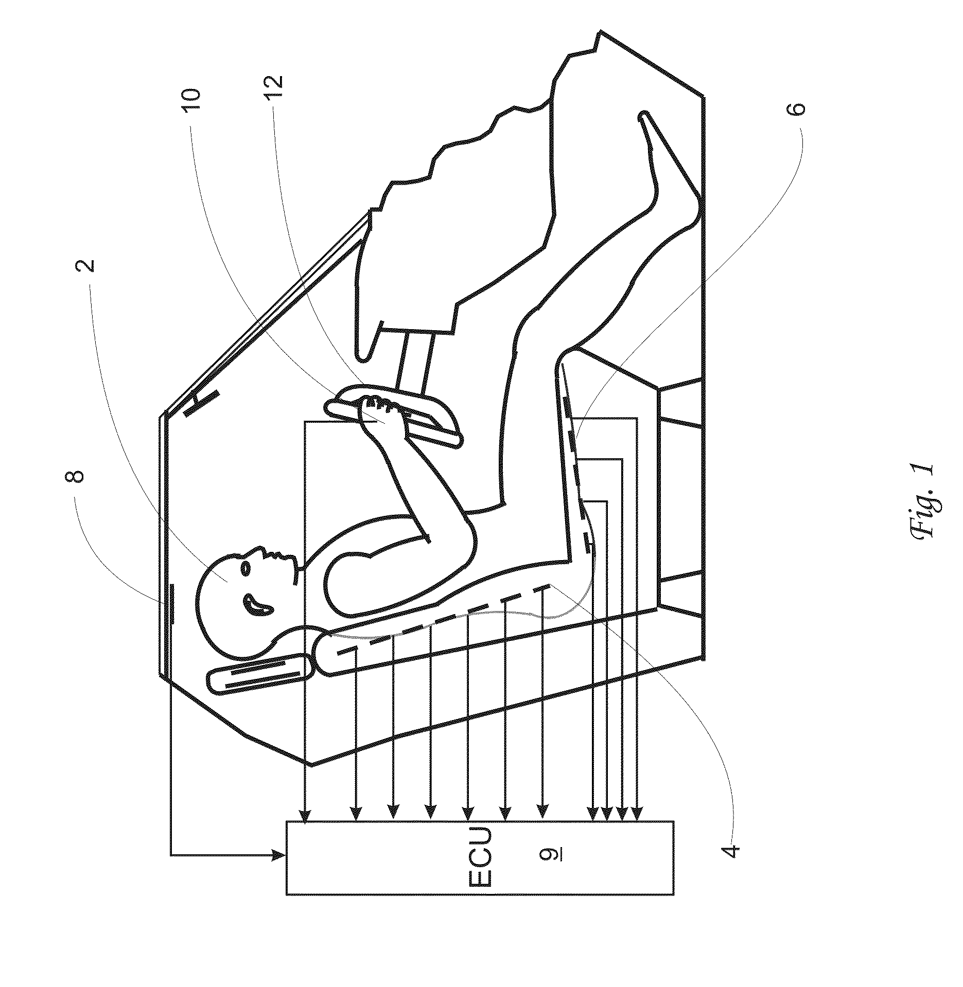 Driver health and fatigue monitoring system and method using optics