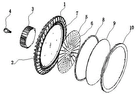 Heat dissipating device of LED lamp