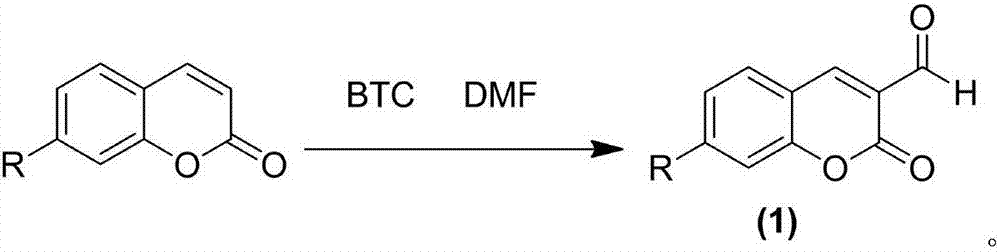 Preparation method of 3-formyl coumarin derivative