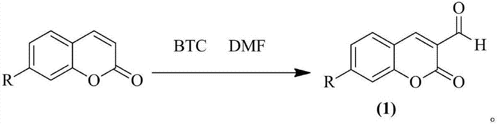 Preparation method of 3-formyl coumarin derivative