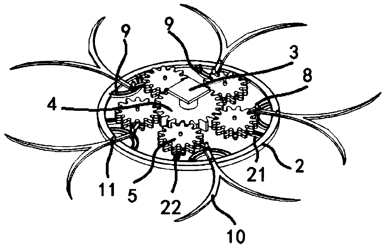 Underwater weeding device