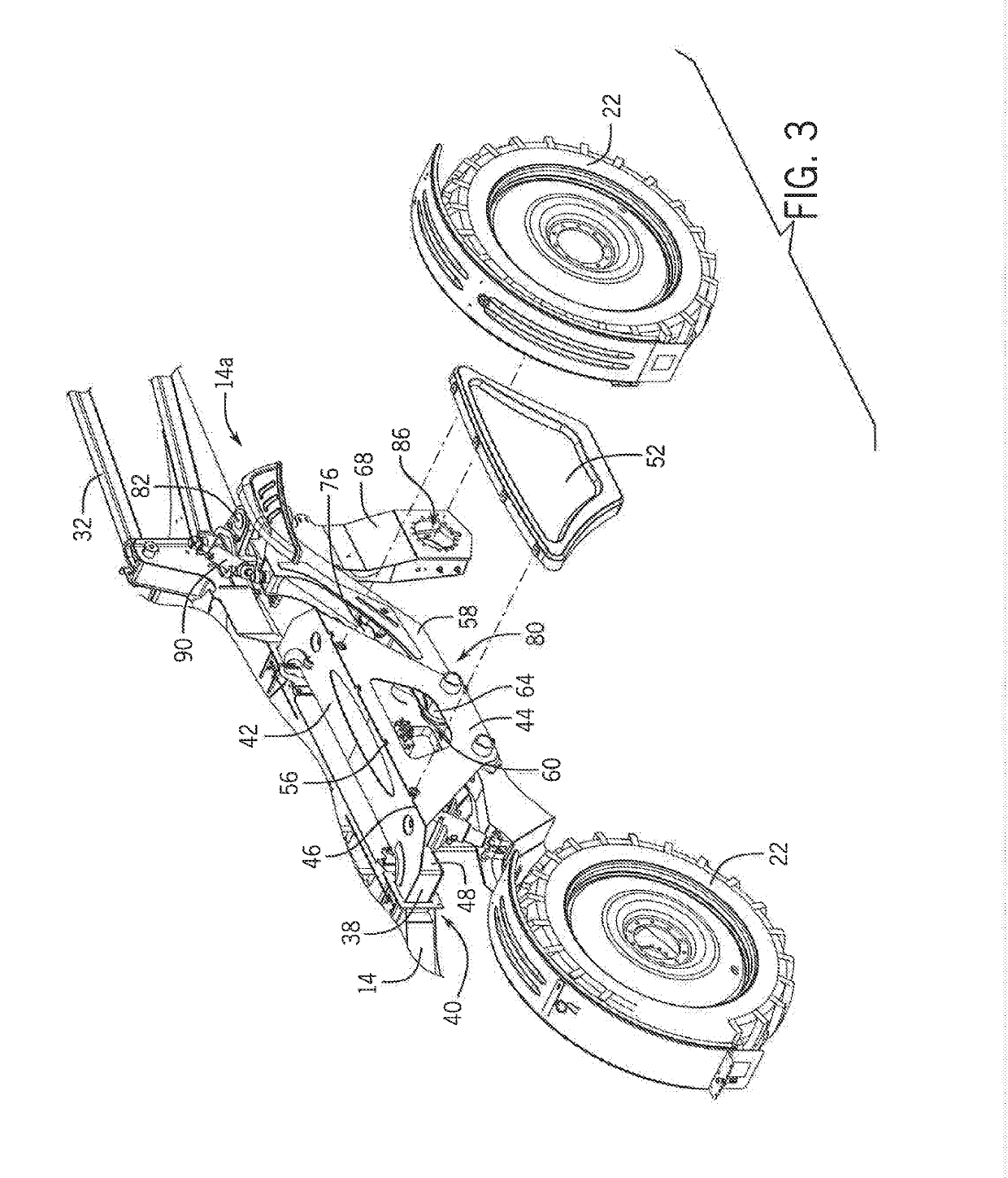 Swingarms And Wheel Support Legs With Weldments Incorporating Castings At Joints