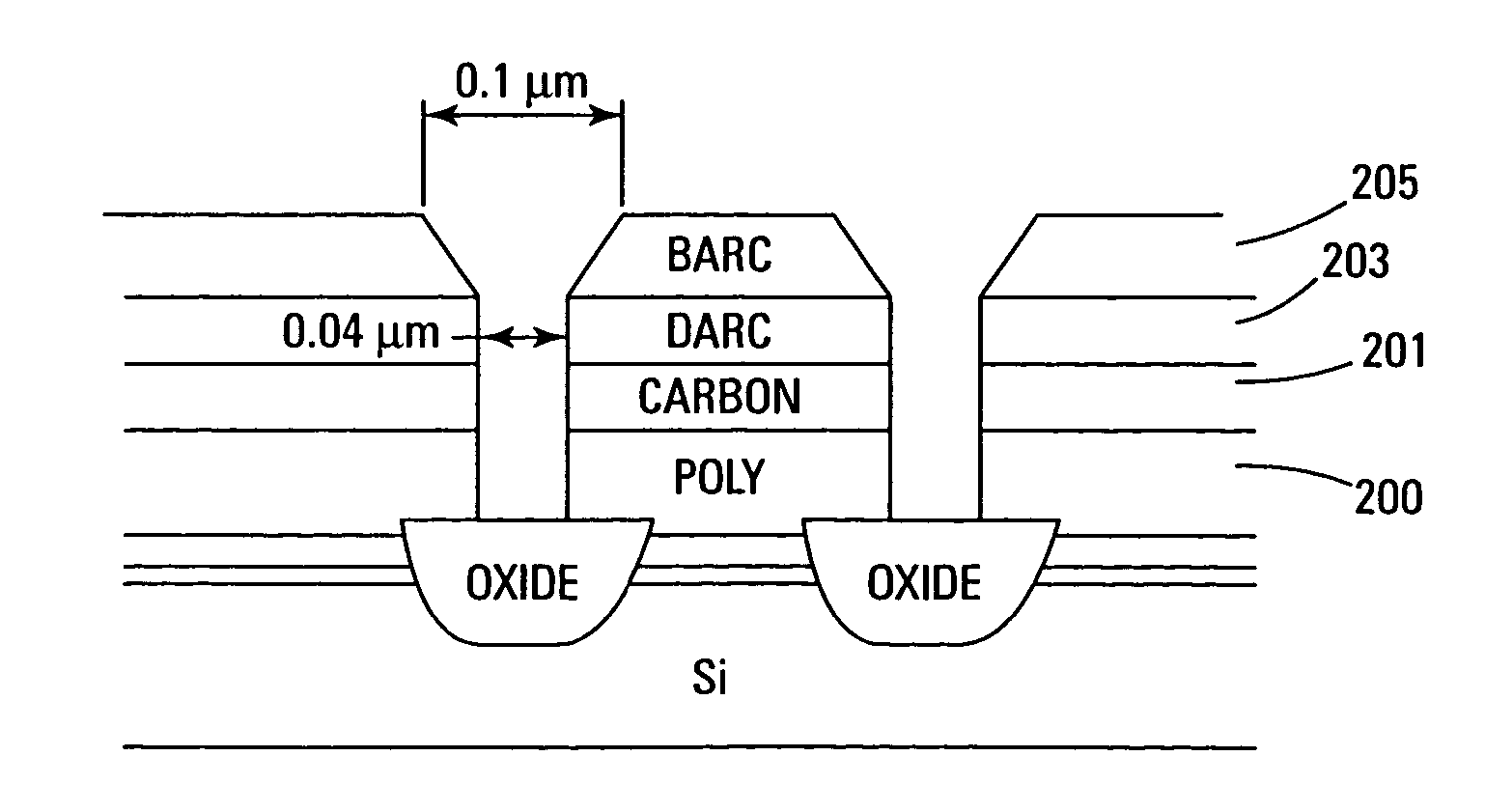 Flash memory cells with reduced distances between cell elements
