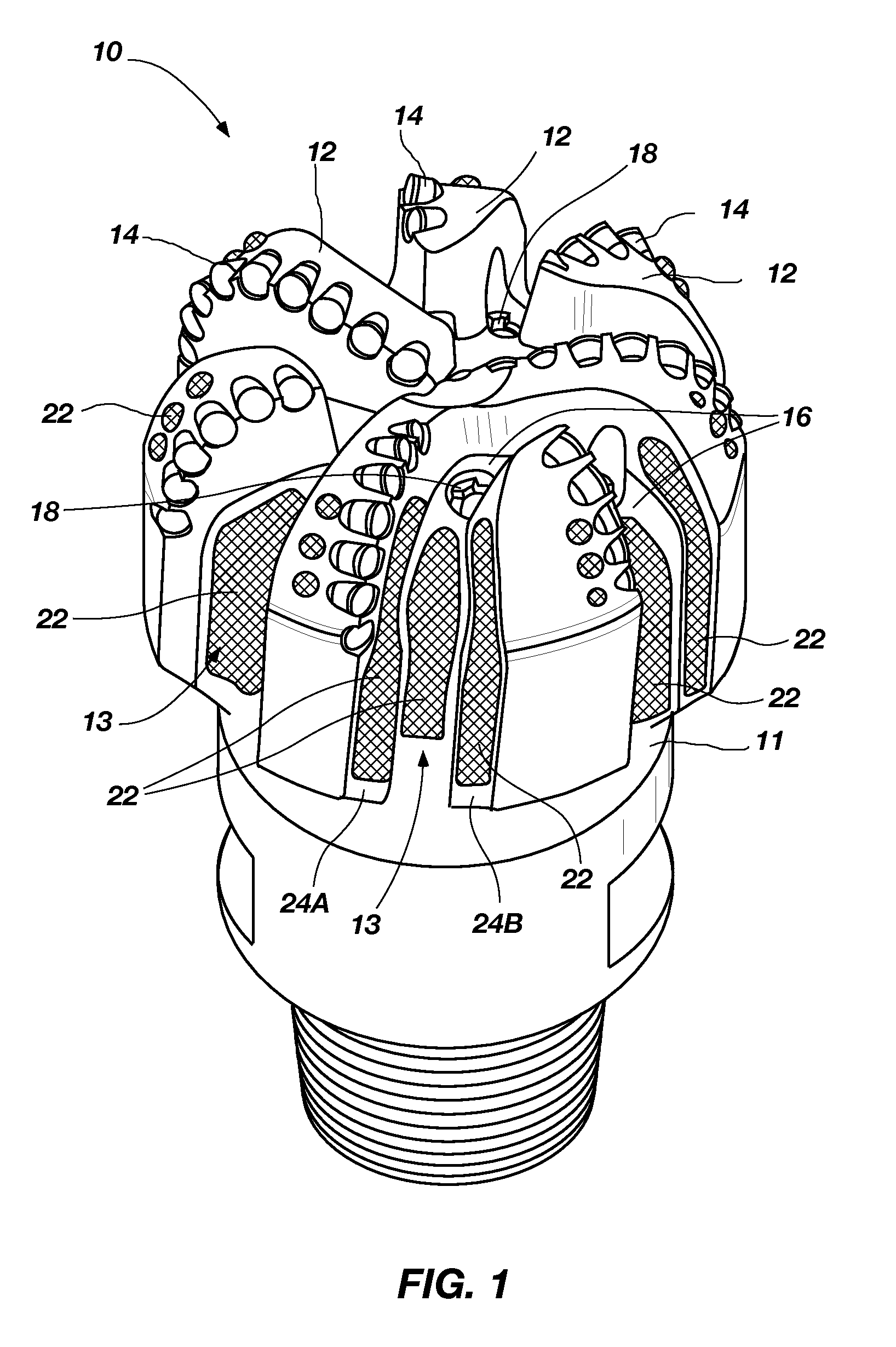 Downhole tools having features for reducing balling, methods of forming such tools, and methods of repairing such tools