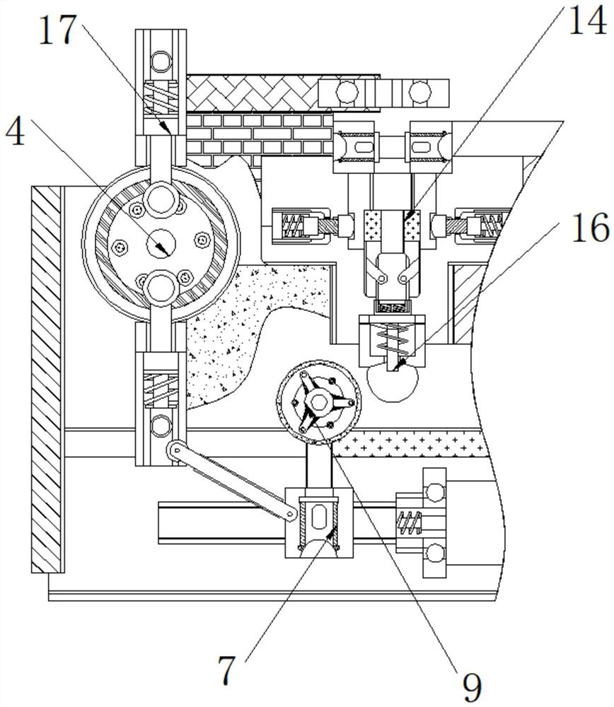 Intelligent sweeping machine auxiliary mechanism capable of automatically taking out garbage seat