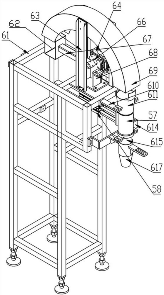 Rotating arm mechanism of can casting production line