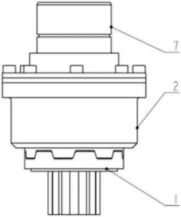 Pneumatic jaw clutch