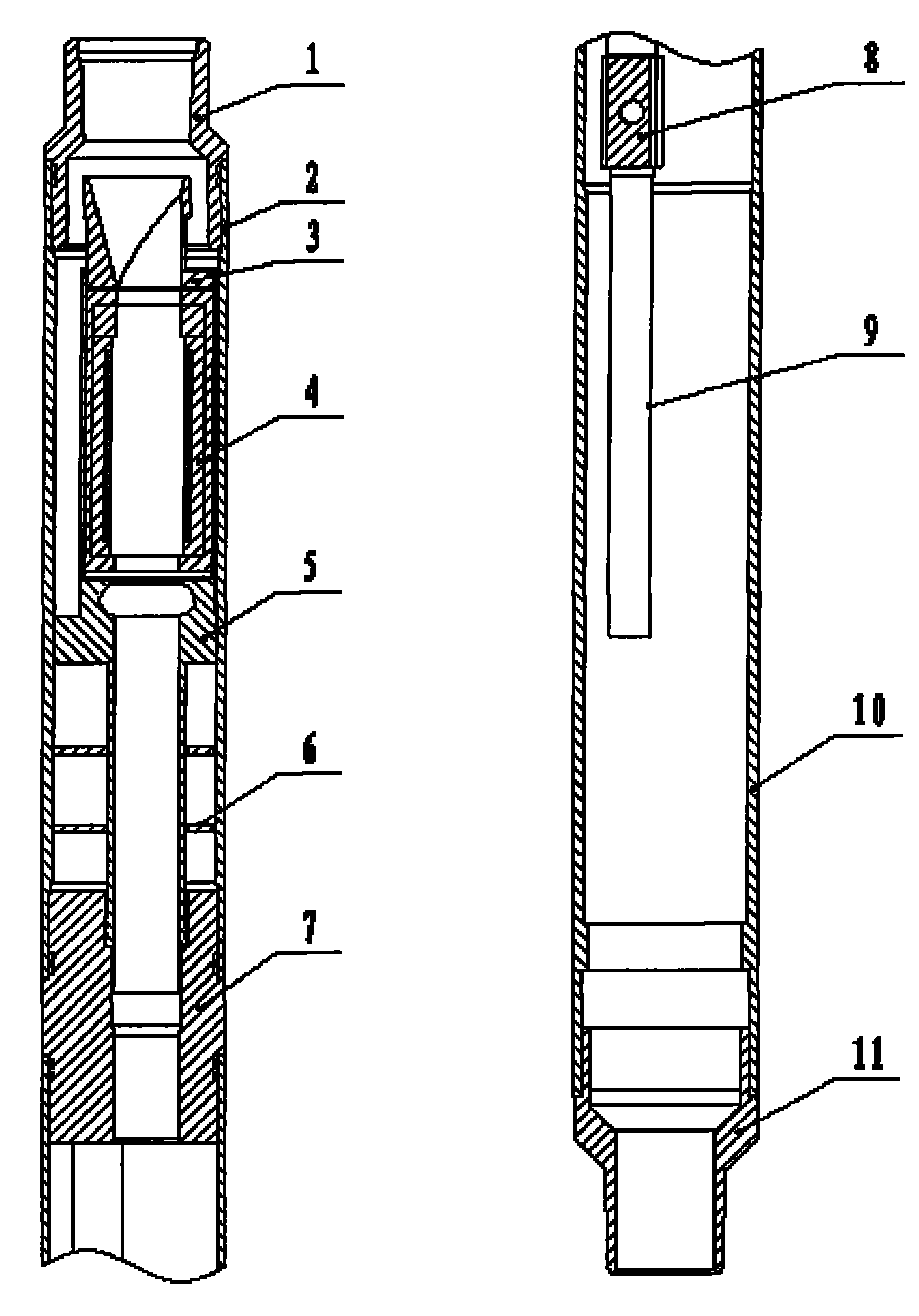 Intelligent injection allocation testing device of water injection well