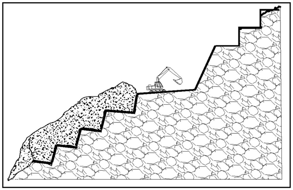 Construction method of ultra-long and ultra-high balance weight retaining wall in complex terrain