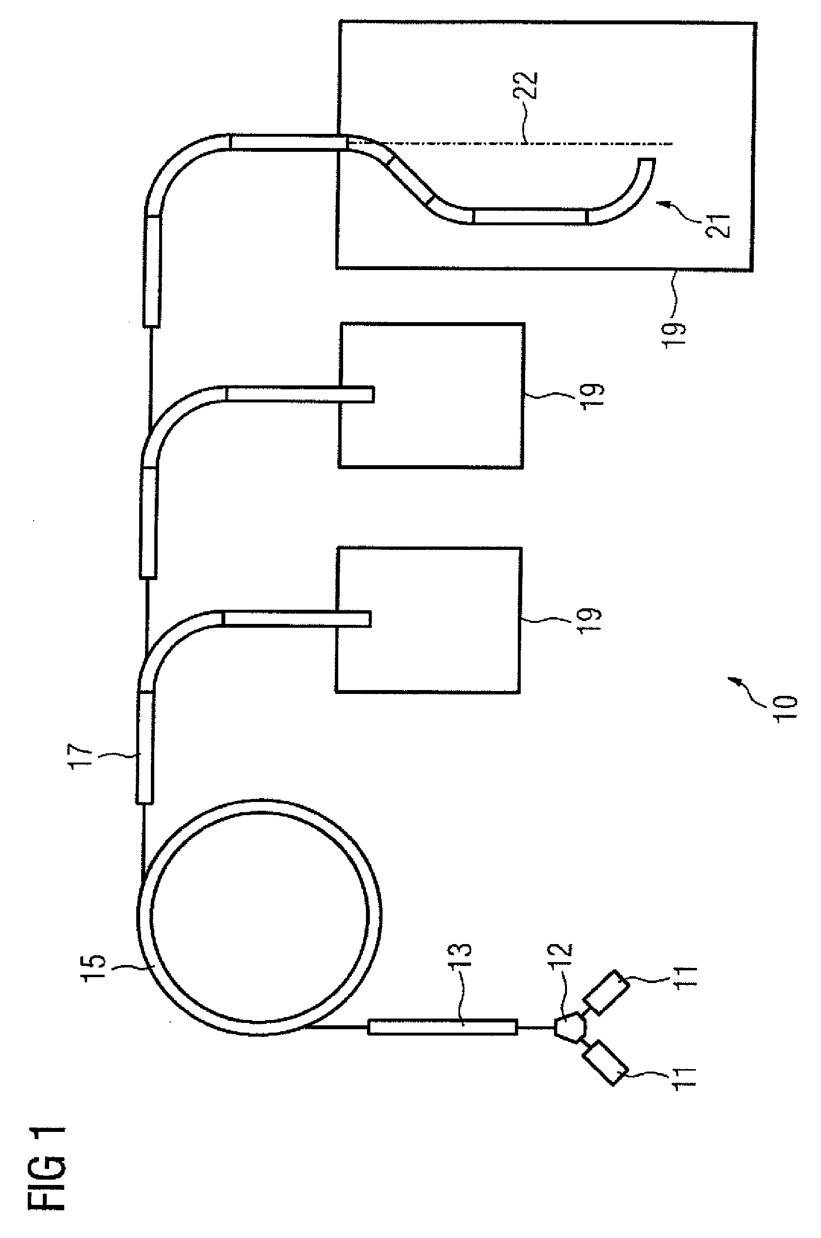 Positioning device and method for positioning a load