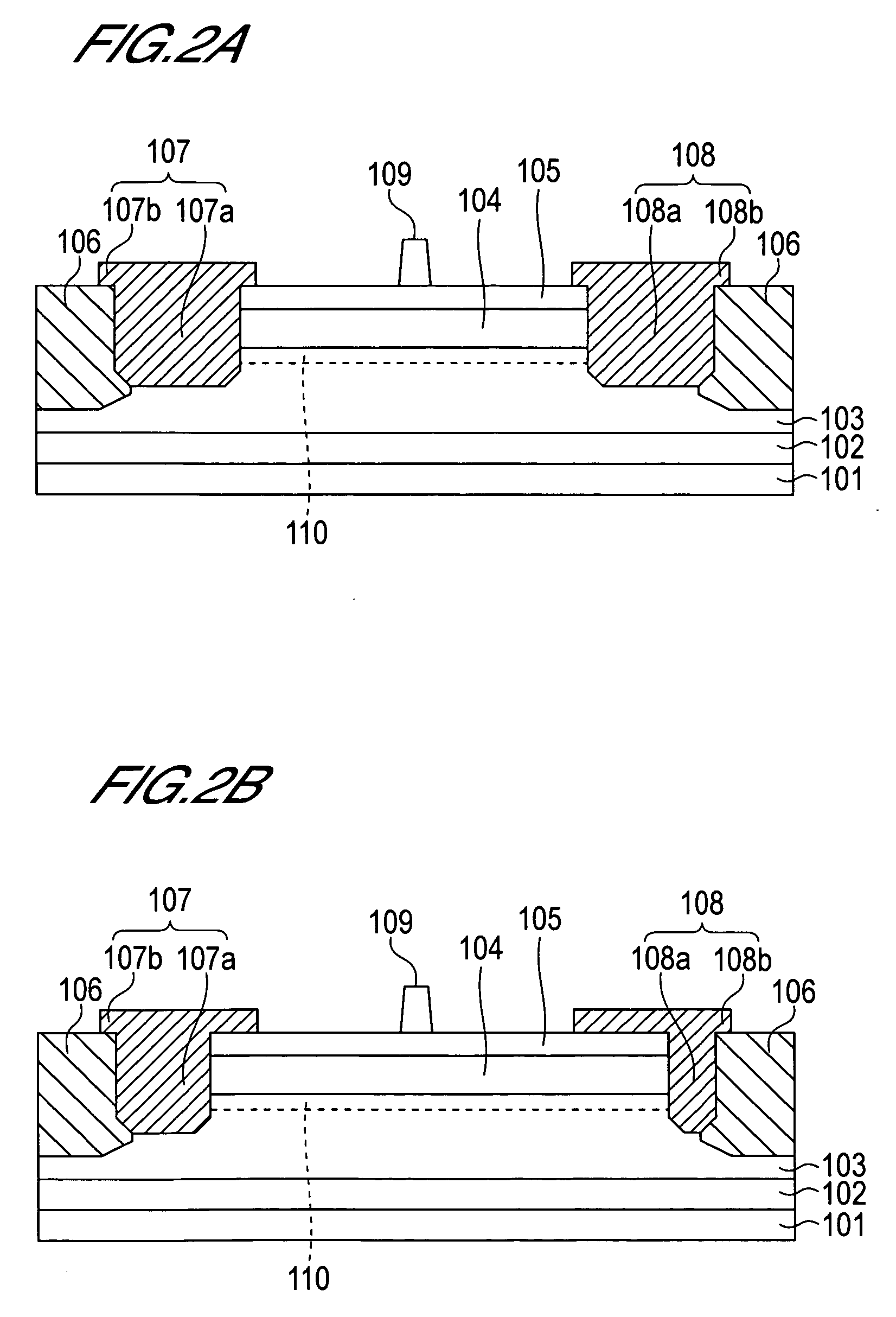 Semiconductor device having ohmic recessed electrode