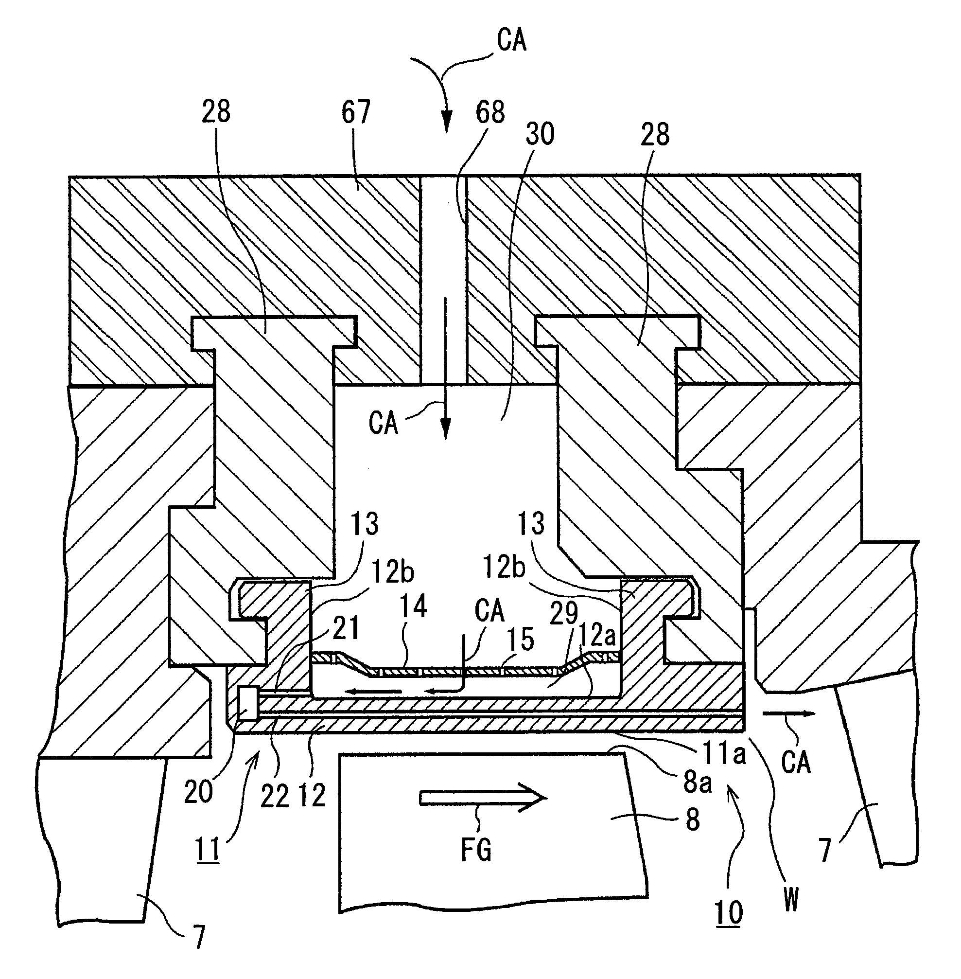 Cooling system of ring segment and gas turbine