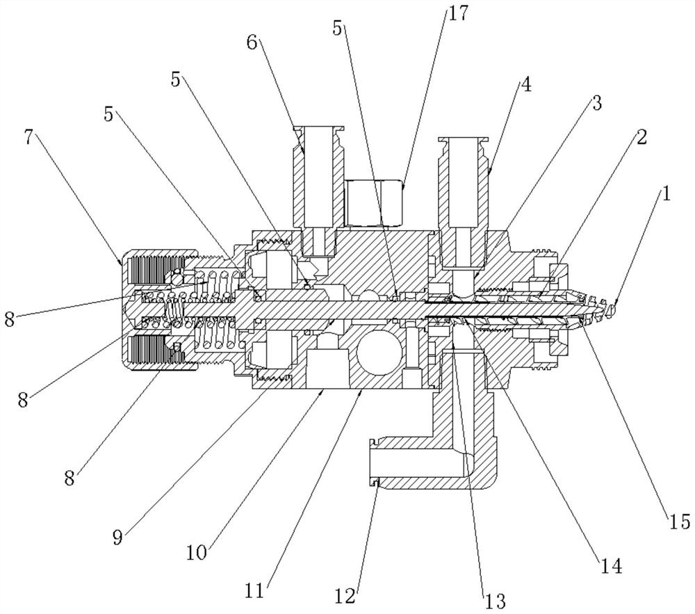 Rotational flow atomization anti-blocking sprayer