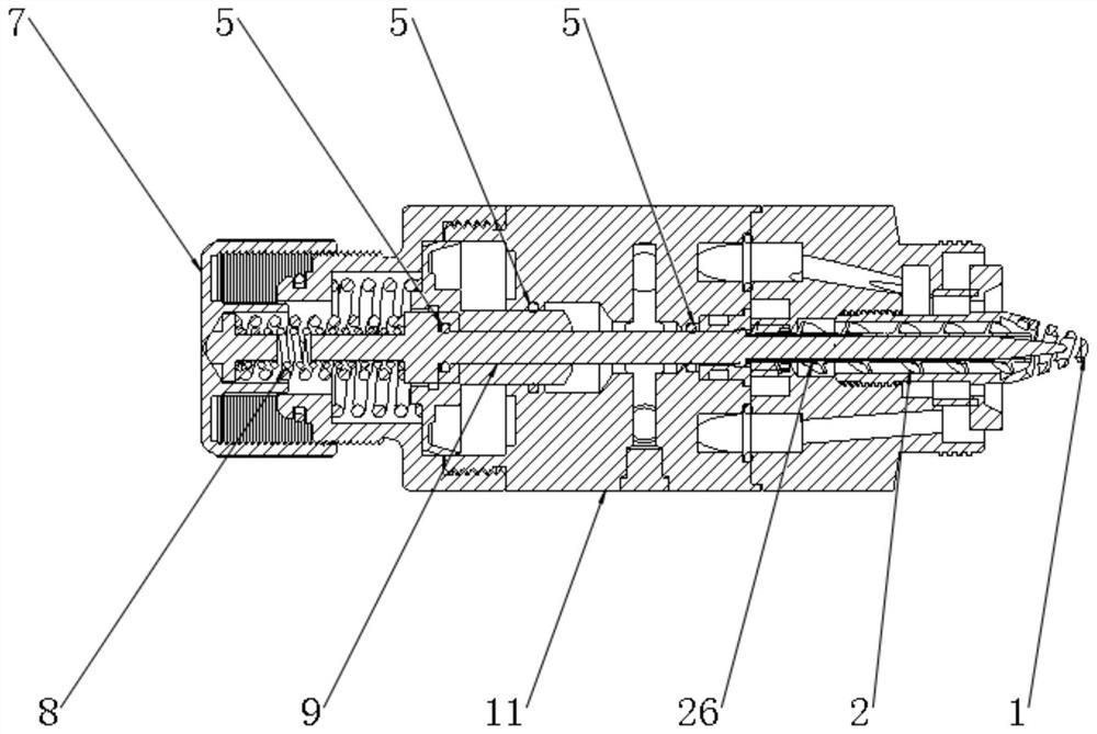 Rotational flow atomization anti-blocking sprayer