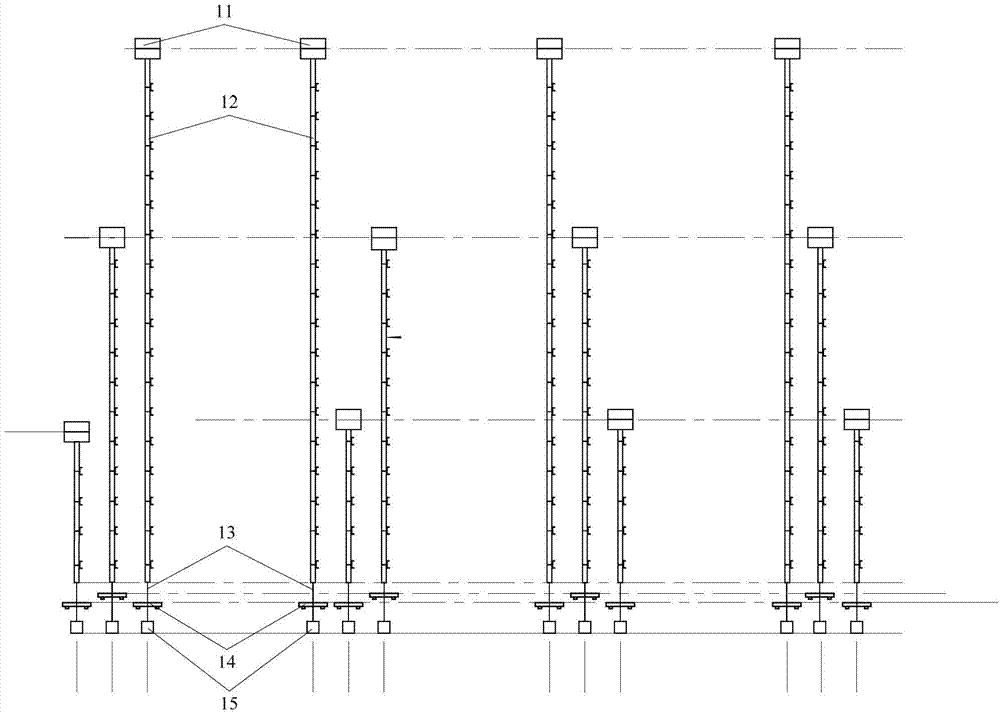 Plumb line horizontal displacement monitoring method and system