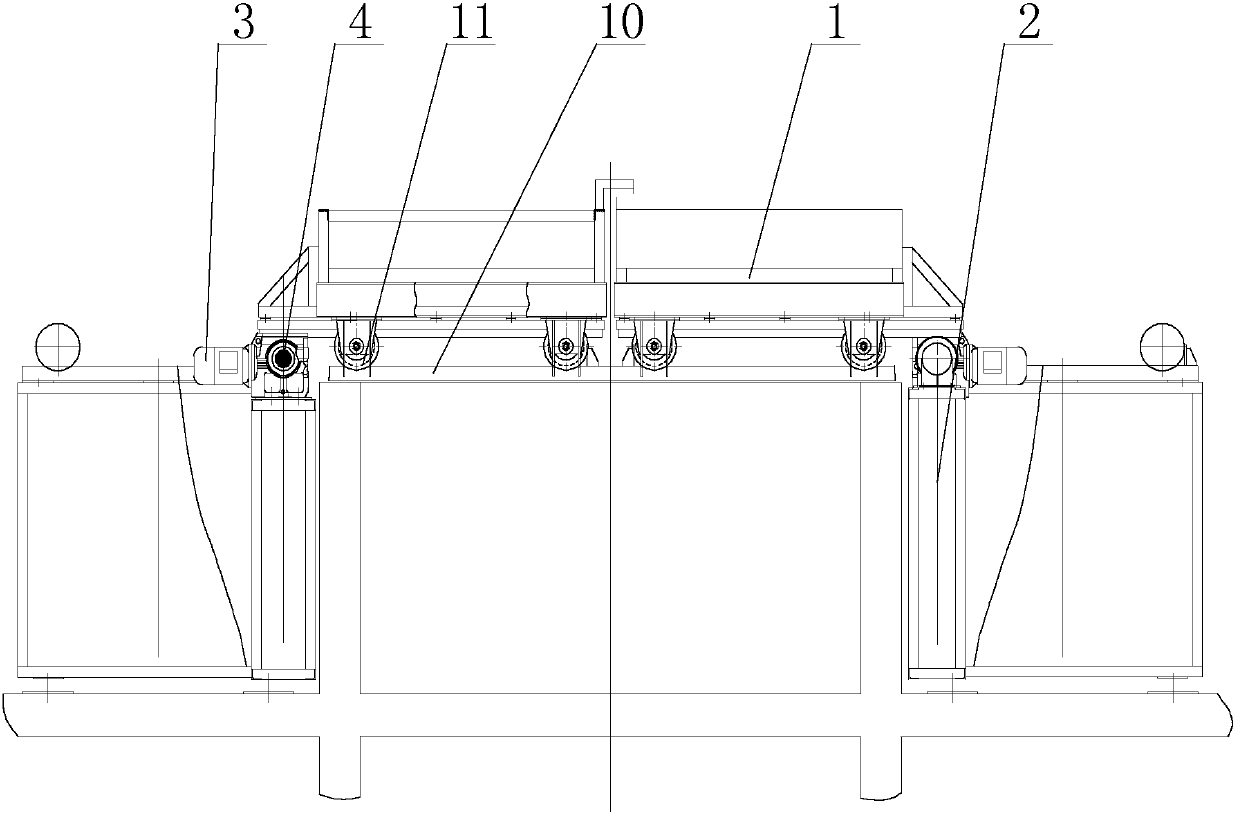 Electric translational top cover for purge stack