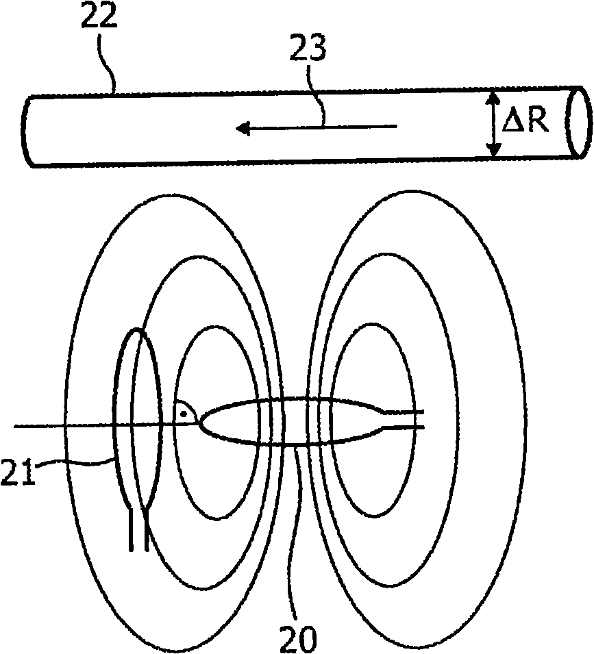 Sensor for detecting the passing of a pulse wave from a subject's arterial system