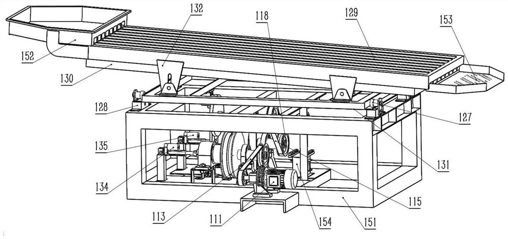 A stepless variable speed tea strip machine