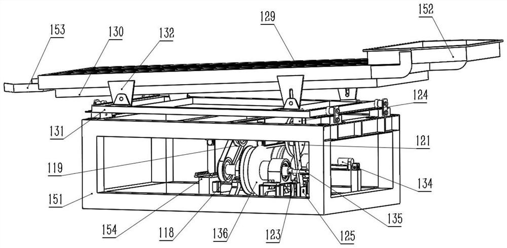 A stepless variable speed tea strip machine